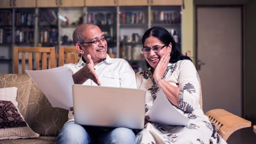 Happy Old age couple